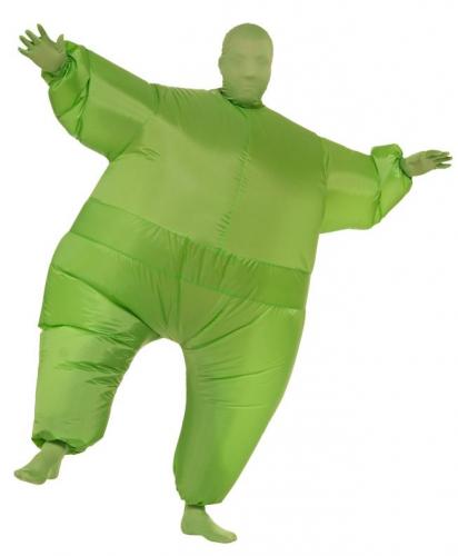 Зеленый надувной костюм - купить 