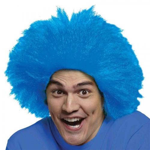Синий парик веселого клоу