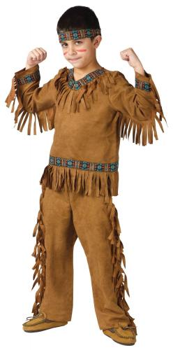 Детский коричневый костюм Индейца - купить 