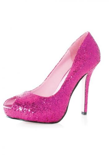 Розовые блестящие туфли - купить 