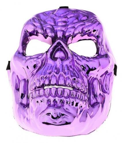 Маска фиолетовая в виде черепа - купить 