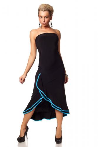 Черно-голубое платье сальса - купить 