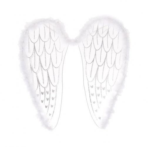Белые крылья ангела с блестками - купить 