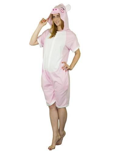 Пижама-кигуруми Розовая свинка с шортиками - купить 