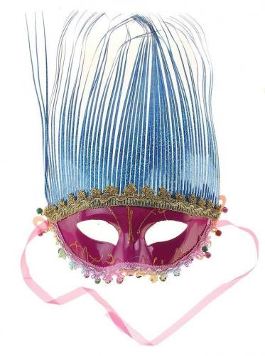 Карнавальная маска нимфы фиолетовая - купить 