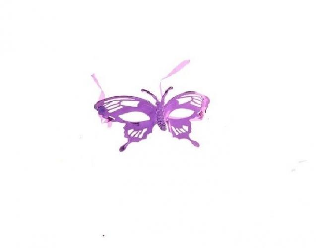 Маска фиолетовая в форме бабочки - купить 