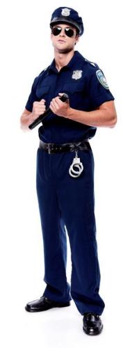 Синий костюм офицера полиции - купить 