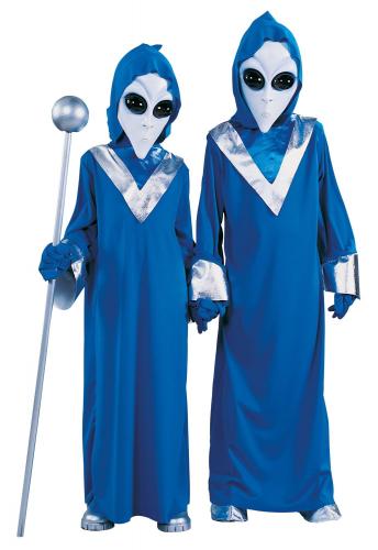 Детский костюм пришельца синий - купить 