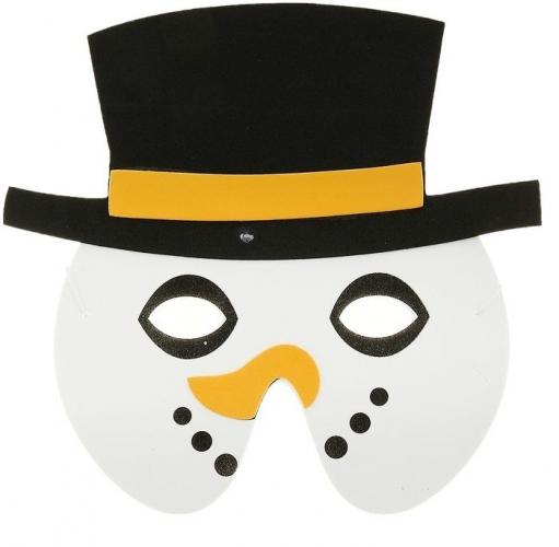 Карнавальная маска снеговика - купить 