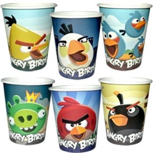 Бумажные стаканы Angry Birds 250 мл - купить 