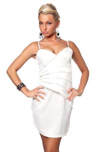 Белое платье со стразами - купить 