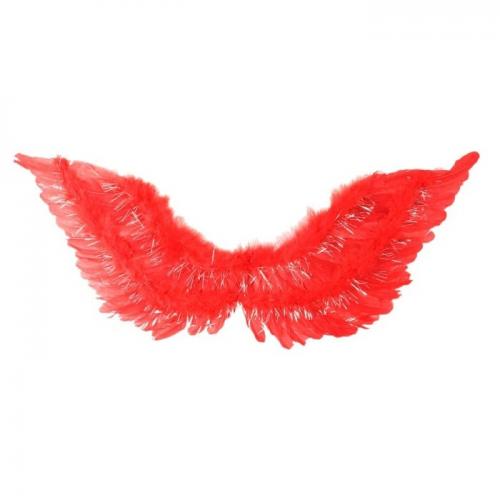 Красные крылья ангела с мишурой - купить 