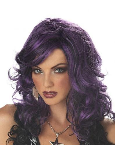 Фиолетовый парик рок лисицы - купить 
