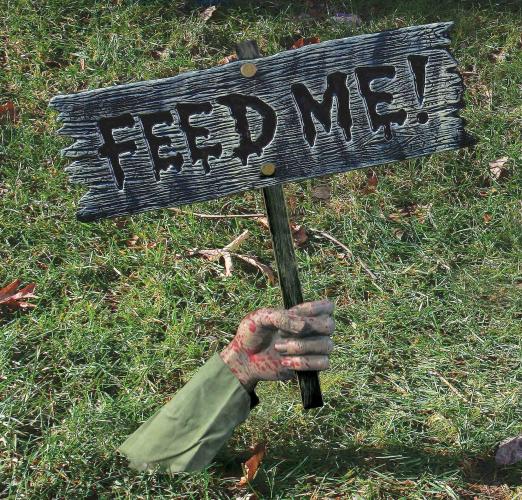 Табличка в руке Feed Me - купить 