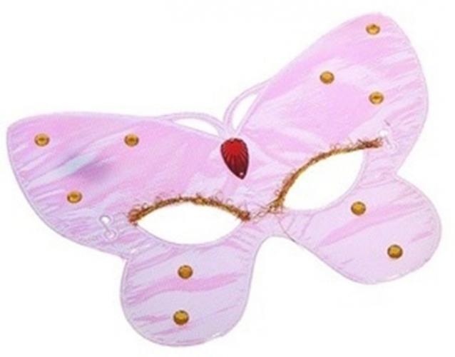 Пластиковая маска бабочки сиреневая - купить 