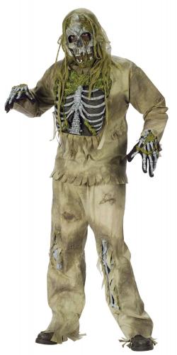 Подростковый костюм зомби скелето