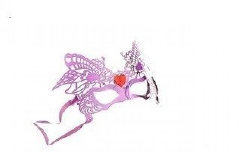 Карнавальная маска фиолетовые крылья - купить 