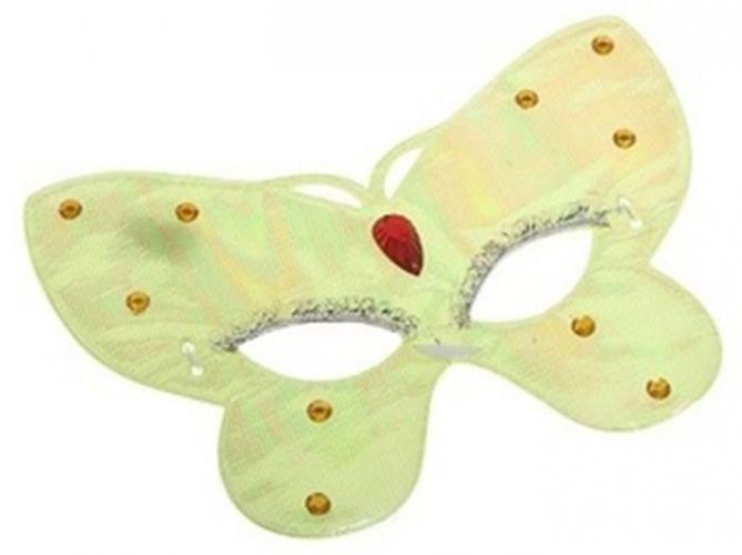 Пластиковая маска бабочки салатовая - купить 