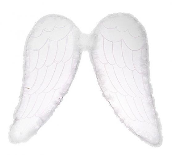 Белые ангельские крылья с пухом - купить 