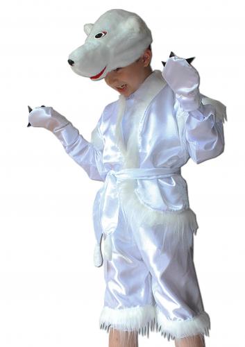 Детский костюм белого медвежонка - купить 