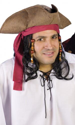 Светло-коричневая пиратская шляпа - купить 
