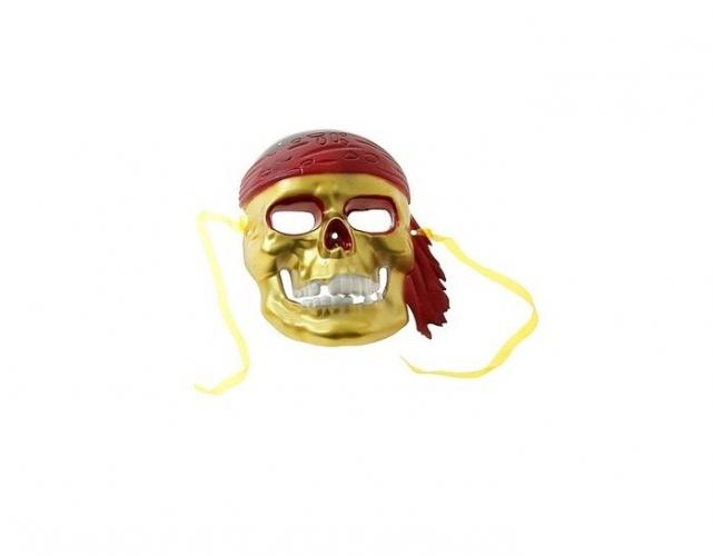 Золотистая маска пирата - купить 