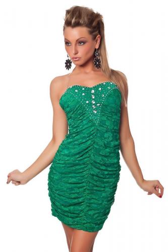 Зеленое кружевное платье - купить 