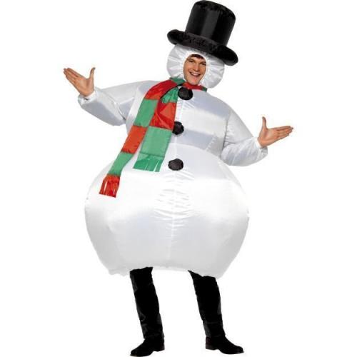 Надувной костюм снеговика - купить 