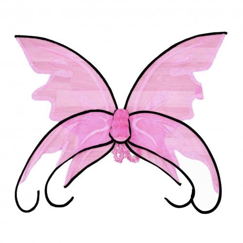 Розовые крылья бабочки - купить 
