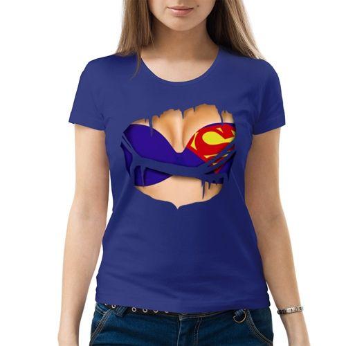 Женская футболка Супермен бюстгальтер - купить 