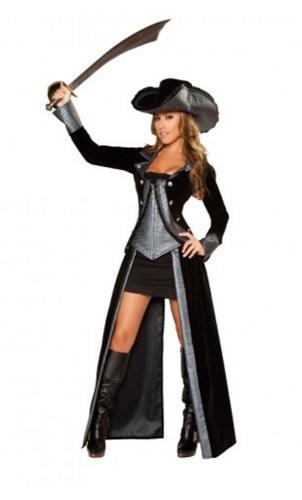 Черный костюм Пиратской принцессы - купить 
