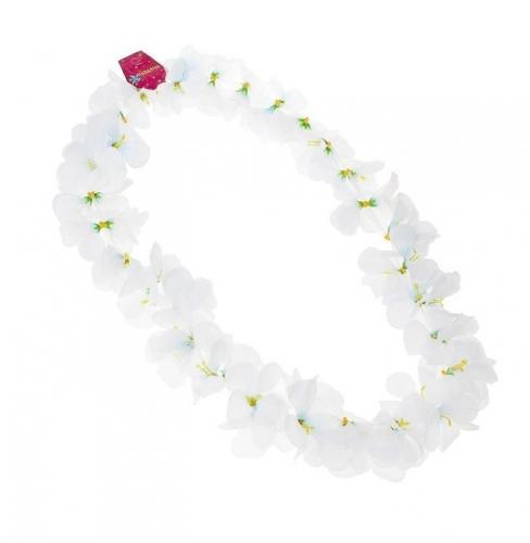 Белое гавайское ожерелье - купить 