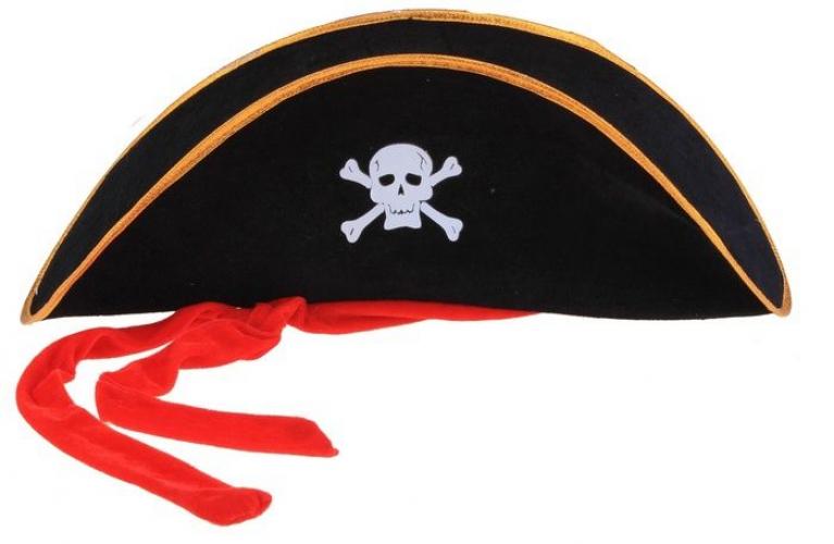 Шляпа пирата с черепом - купить 