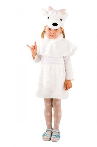 Детский костюм беленькой козочки - купить 