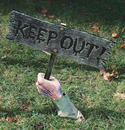 Табличка в руке Keep Out - купить 