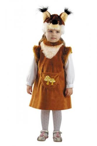 Детский костюм белочки коричневый - купить 