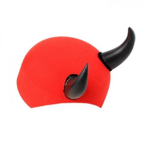 Красная шапка с рогами - купить 