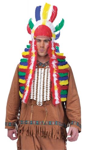 Разноцветный головной убор индейца - купить 