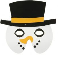 Карнавальная маска снеговика