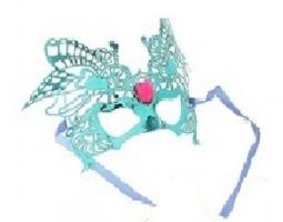 Карнавальная маска голубые крылья