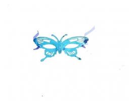 Маска голубая в форме бабочки