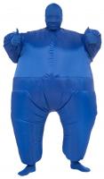Синий надувной костюм