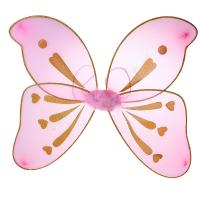 Розовые крылья бабочки с узорами
