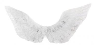 Крылья ангела белые с мишурой