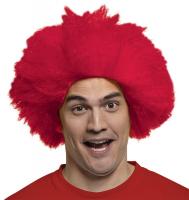Красный парик веселого клоуна