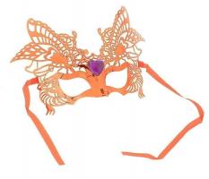 Карнавальная маска оранжевые крылья