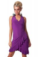 Фиолетовое латино платье