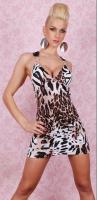 Клубное платье леопардовое