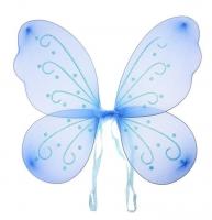 Голубые крылья бабочки с рисунком