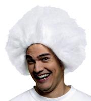 Белый парик веселого клоуна